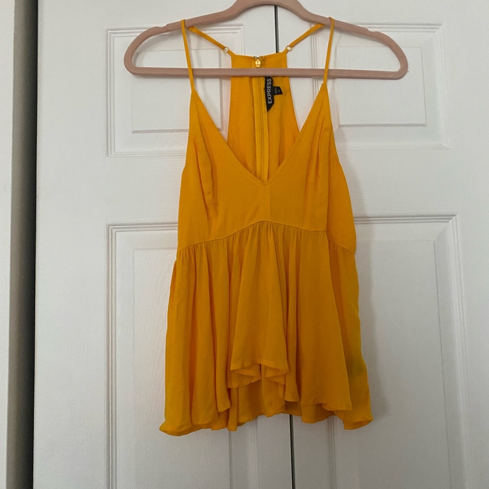 Express Vibrant Yellow Camisole Top